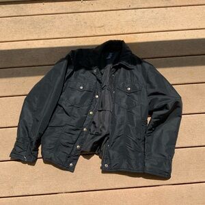 GAP Black Button Jacket(Water Resistant)